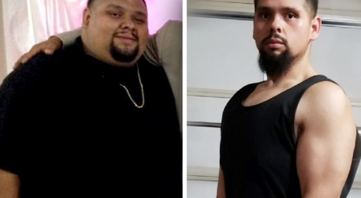 This young man lost 176 lb (80 kg) to be able to donate his kidney and save his younger sister's life