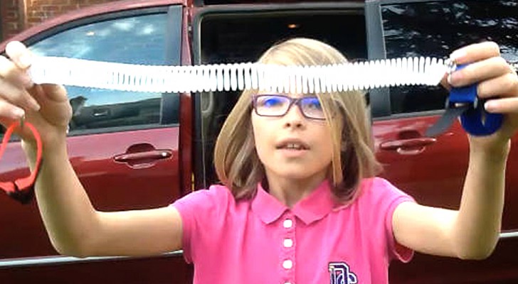 This 9-year-old girl has invented a brilliant system to keep parents from forgetting their children in the car ...