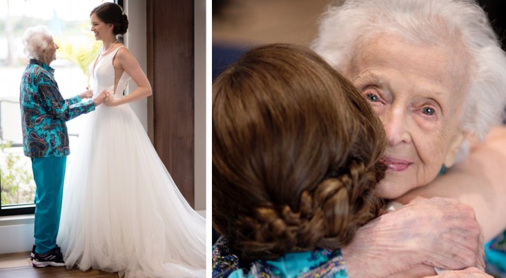 Com 103 anos, ela não pode ir no casamento da neta, mas a surpresa que recebe é realmente comovente