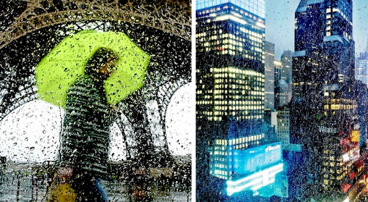 Ce photographe parvient à capturer la fascination qu'exercent les villes sous la pluie