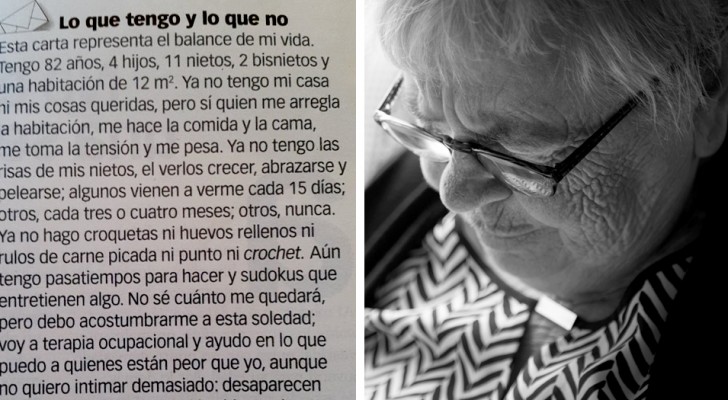 "What I have and what I don't have": A grandmother sends a letter to a local newspaper revealing that she feels very alone
