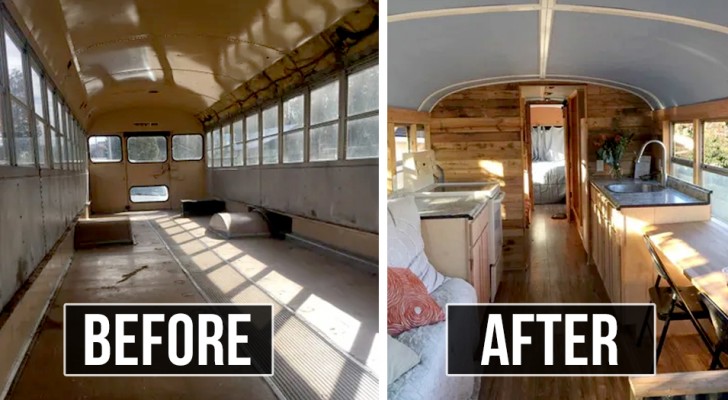 Cette femme transforme les autobus scolaires en petites maisons pour aider les sans-abri