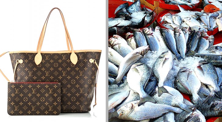 He gives his grandmother a Louis Vuitton handbag, but she uses it as a shopping bag when she buys fish at the market