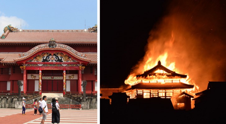 In Japan zerstörte ein Brand die Okinawa-Burg, die zum UNESCO-Weltkulturerbe gehört, vollständig