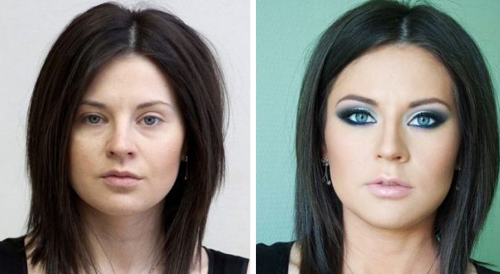 17 voor en na foto’s die laten zien hoe make-up iemands gezicht kan transformeren