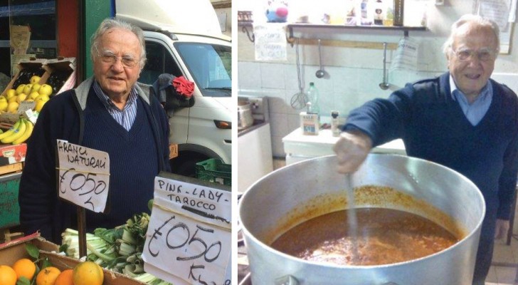 "Lo chef dei poveri": il signor Dino ha 90 anni e ogni giorno cucina per i senzatetto del suo quartiere