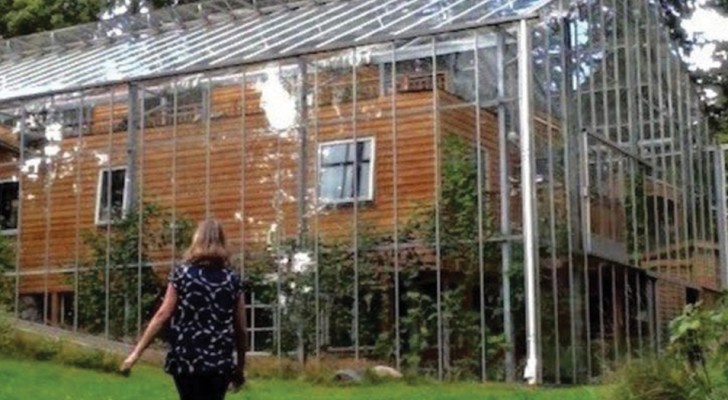 Ce couple a construit une serre autour de leur maison, pour vivre dans le chaud et cultiver de la nourriture toute l'année