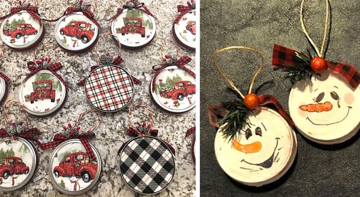 Decorazioni natalizie: 23 modi creativi per riciclare tappi e coperchi dei barattoli