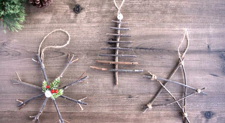 Ornamenti di Natale rustici: come realizzarli con ramoscelli di legno in stile nordico