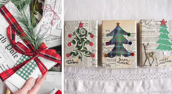 Regali di Natale incartati con fogli di giornale: la scelta originale che fa bene al Pianeta