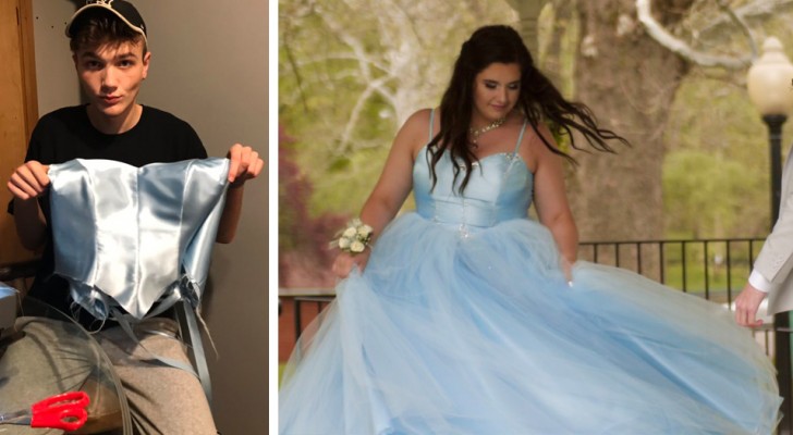 She cannot afford to buy a prom dress, so her best friend creates a fairytale one for her