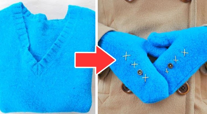 Il tutorial per trasformare i vecchi maglioni di lana in guanti comodi e caldi per l'inverno
