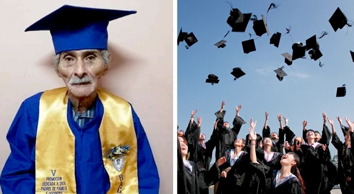 Un uomo di 90 riesce ad ottenere il diploma delle scuole superiori esaudendo il sogno della sua vita