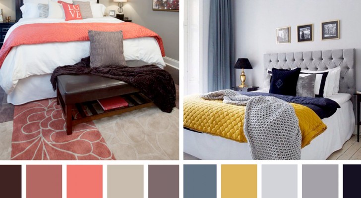 10 combinazioni di colori per tutti i gusti che possono ravvivare la tua camera da letto