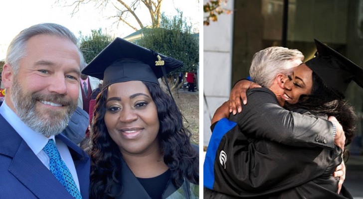 A 43-year-old mom graduates after a stranger pays her $700 school debt to allow her to finish her studies