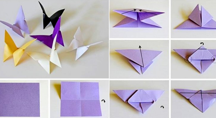 Origami: ecco come piegare la carta per creare delle bellissime farfalle