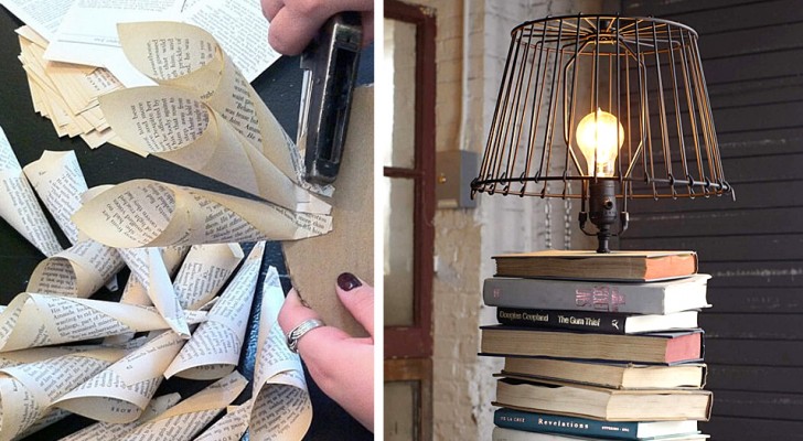 23 modi creativi per trasformare i vecchi libri in oggetti originali e bellissimi