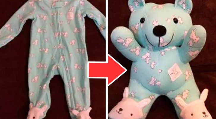 Il metodo per trasformare un pigiamino in un adorabile orsetto: l'idea perfetta per custodire i ricordi