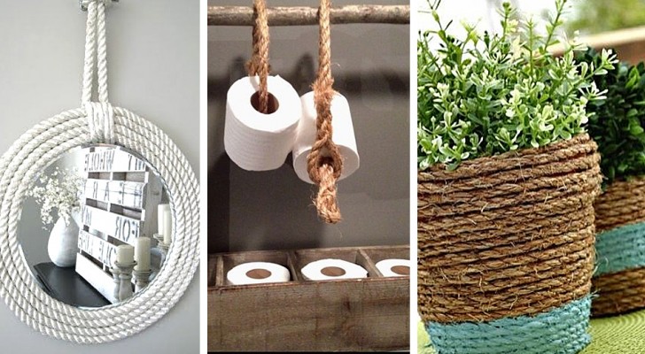 17 modi creativi per decorare con corda e spago e rinnovare il look di tanti oggetti