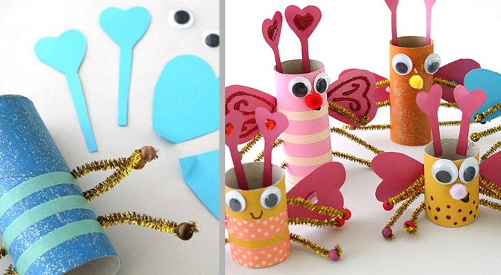 4 irresistibili lavoretti per San Valentino: le idee per creare farfalle con i rotoli di carta igienica