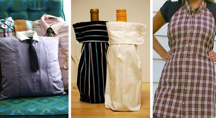 10 idee strepitose per riciclare le vecchie camicie e trasformarle in cuscini, abiti e molto altro