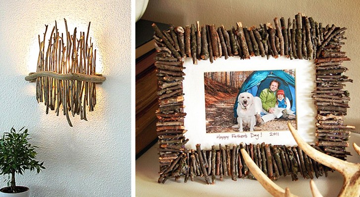 14 trovate creative per decorare con legnetti e ramoscelli e creare oggetti  deliziosi 