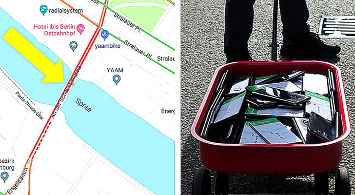 Deze man gebruikte 99 mobiele telefoons en een kar om een "virtuele" file op Google Maps te maken