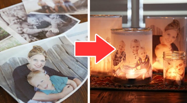 Il metodo passo dopo passo per creare porta candele con fotografie: un'ottima idea per decorare con i nostri ricordi