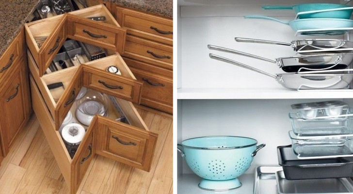 15 soluzioni ingegnose per ricavare spazio extra anche nelle cucine più piccole