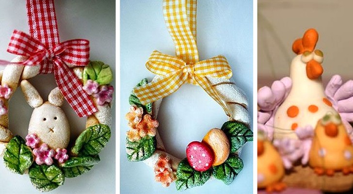 11 idee facili e colorate per creare deliziosi lavoretti di Pasqua in pasta di sale