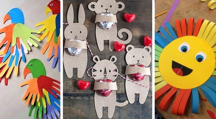 14 splendidi lavoretti con la carta da realizzare insieme ai bambini, riciclando in modo divertente