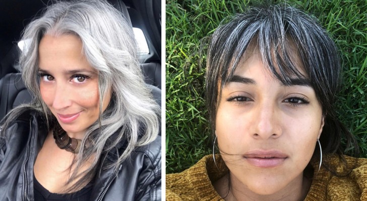 Women who have chosen to no longer dye and proudly show their gray hair