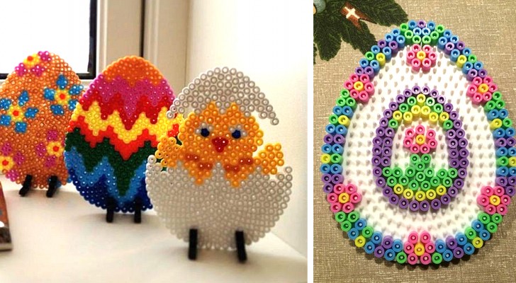 19 lavoretti con le Pyssla: tante idee creative per Pasqua da realizzare con le perline colorate