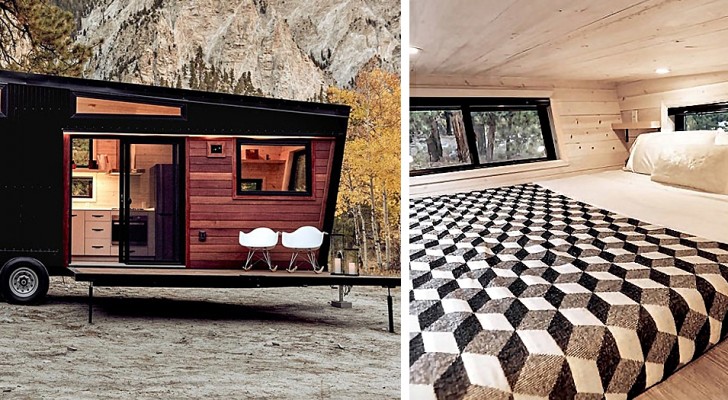Un'azienda ha creato una lussuosa casa mobile di design che sembra provenire direttamente dagli anni '60