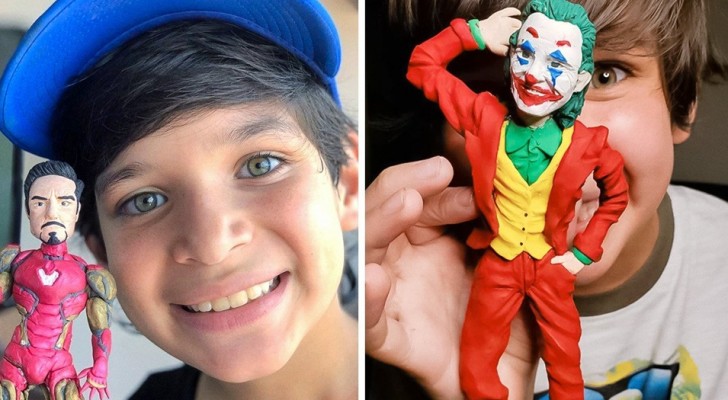 His family was too poor to buy him toys; at 10 years old, he makes his own action figures out of molding clay