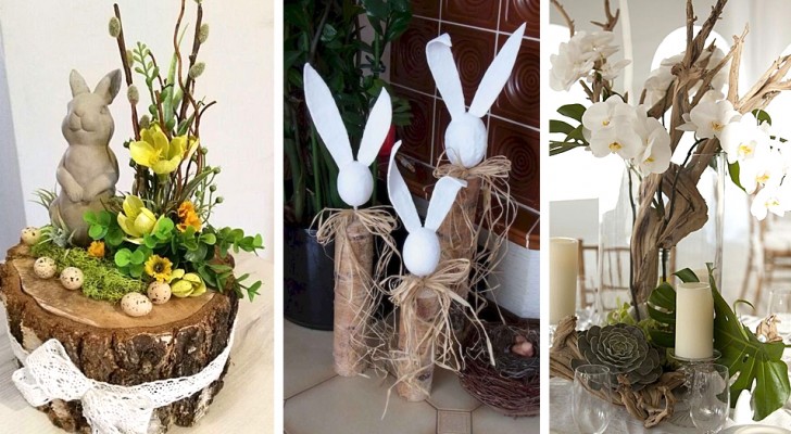 Decorazioni di Pasqua con tronchi e rami di legno: 13 proposte affascinanti da provare