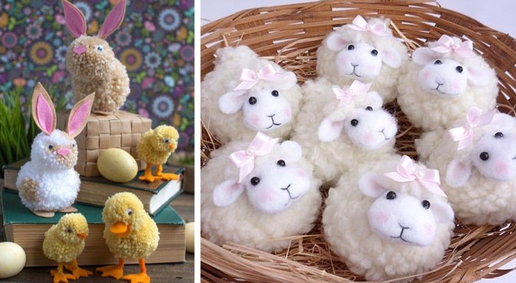 11 idee brillanti per realizzare fantastici lavoretti di Pasqua riciclando scampoli di lana
