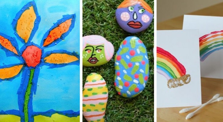 10 progetti irresistibili per dipingere con i bambini e intrattenerli in modo creativo