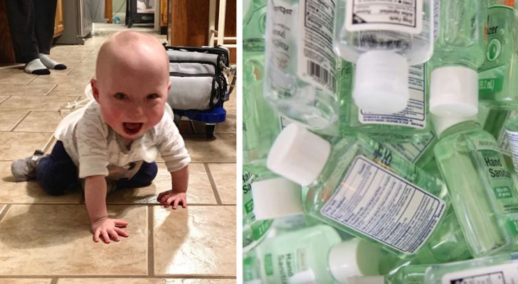 The mother of an infant daughter that suffers from immunodepression implores people to stop panic-buying sanitary supplies 