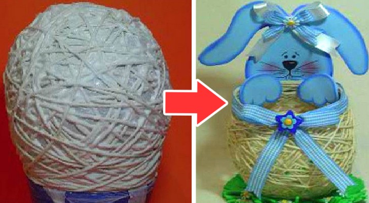Il metodo semplicissimo per realizzare un adorabile cestino di Pasqua fai-da-te con la lana inamidata