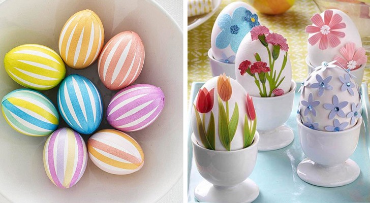 10 splendide tecniche da cui trarre spunto per decorare le uova di Pasqua in modo unico
