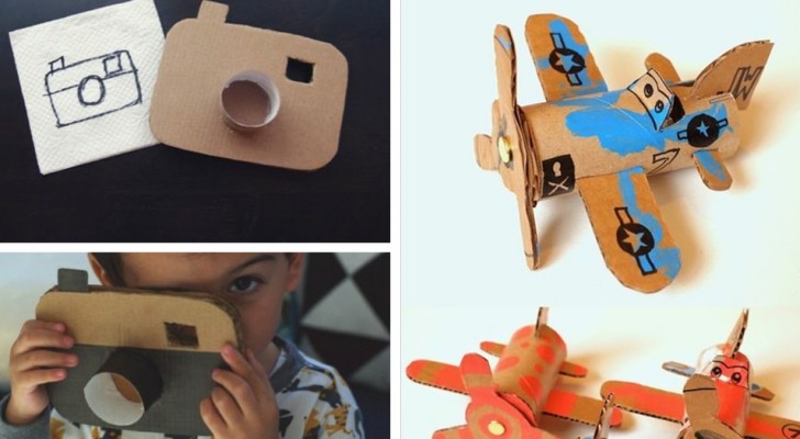 5 ingegnosi lavoretti di cartone per stimolare la creatività dei più piccoli