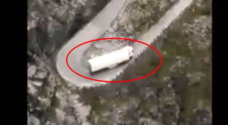 How can they drive a huge truck on this road !!??