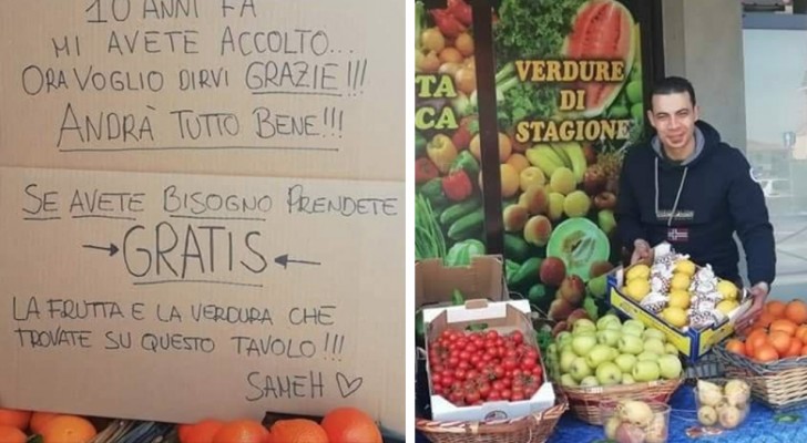 Un fruttivendolo egiziano aiuta la comunità di Bergamo: "10 anni fa mi avete accolto, ora vi regalo i miei prodotti"