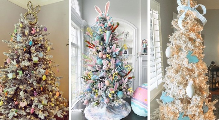 8 idee una più bella dell'altra per riciclare l'albero di Natale creando sorprendenti decorazioni per Pasqua