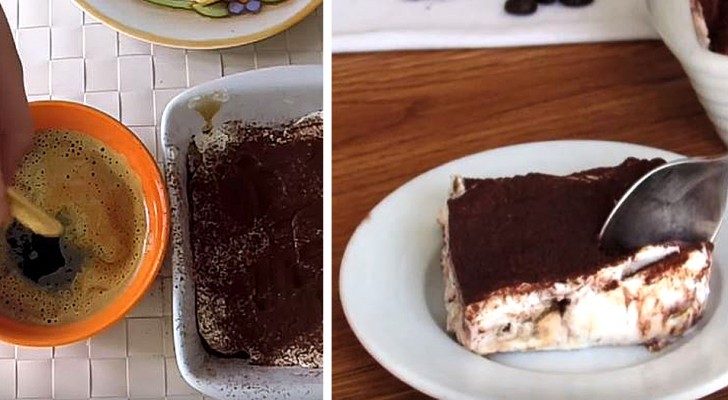 A tiramisu without eggs or mascarpone: a tasty variation which is fast and figure friendly