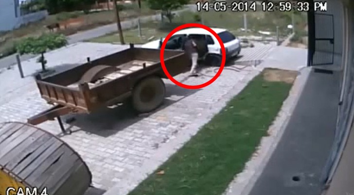 Here's the perfect crime in less than 60 seconds