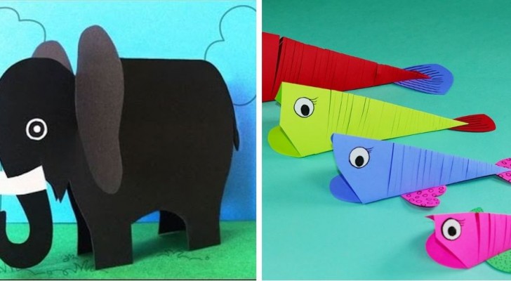 10 trovate imperdibili per realizzare simpatici animaletti di carta insieme ai bambini