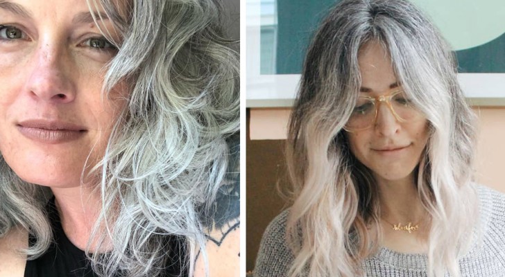 Cada vez más mujeres renuncian a la tintura para mostrar su hermoso color natural: el blanco y el gris están de moda