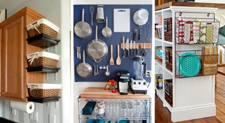 12 trovate brillanti per ricavare spazio in cucina e fare ordine in modo efficiente